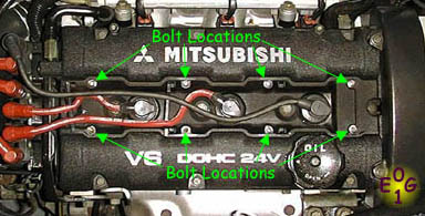 Front Center Valve Cover 3000gt vr4 engine diagram 