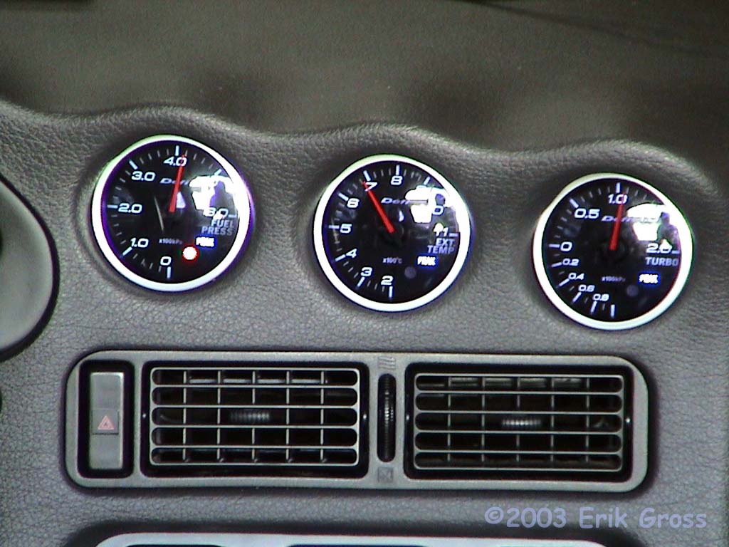 1995 3000GT Defi/Defi 60mm Dash and APillar Gauges Installation